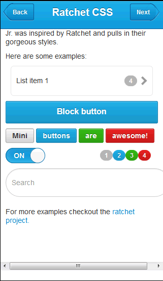 HTML5移动页面框架 Junior