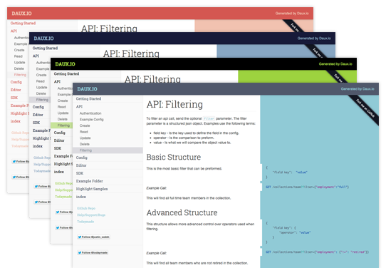 项目文档生成器 Daux.io