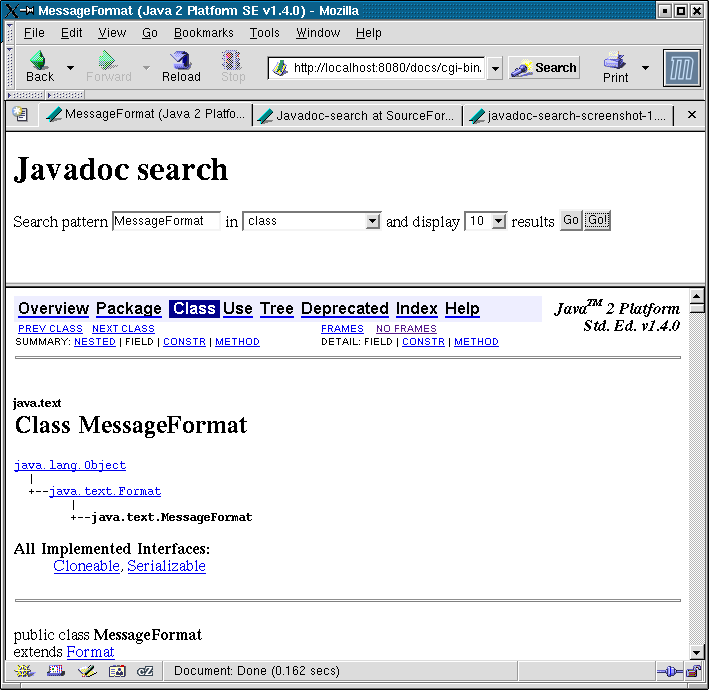 Javadoc Search