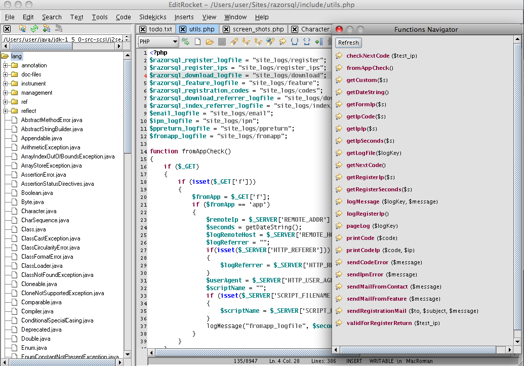 代码编辑器 EditRocket