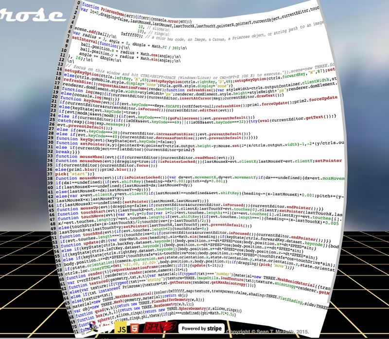 轻量级文本编辑控件 Primrose Editor