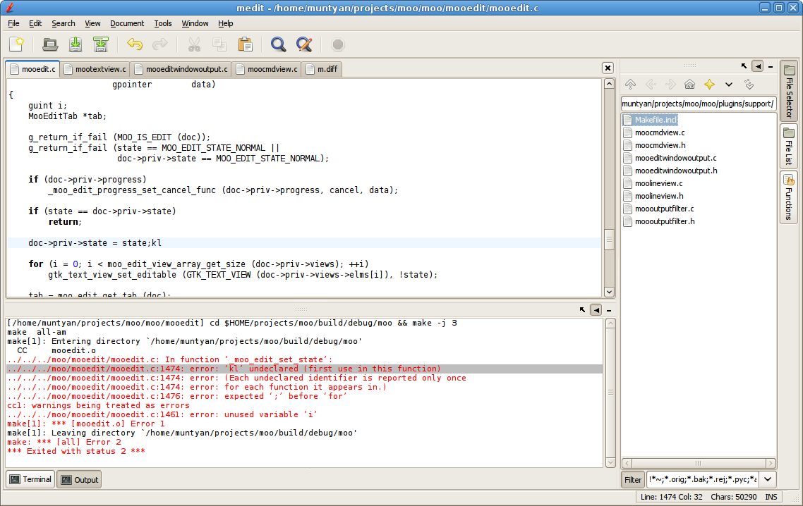 文本编辑器 medit