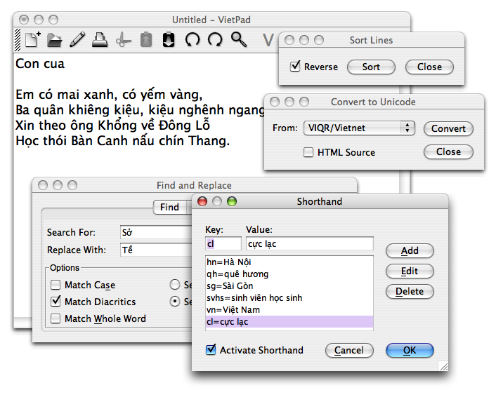 文本编辑器 VietPad