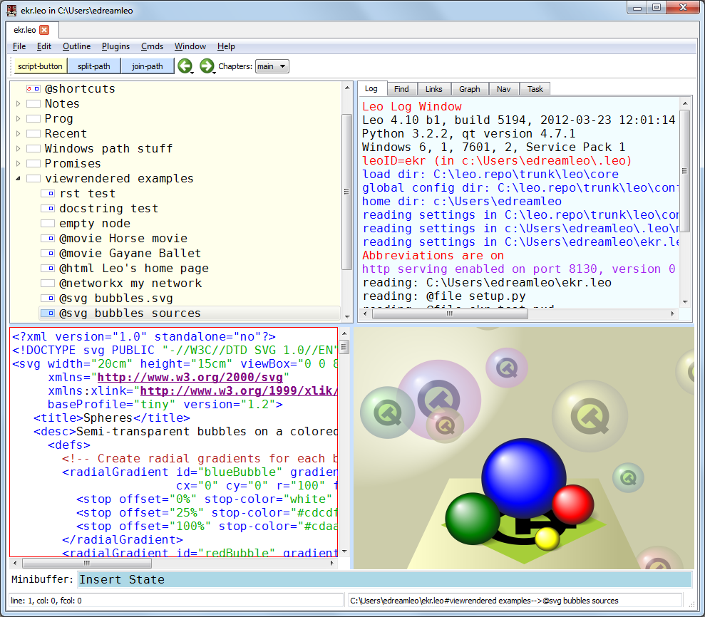 有趣的文本编辑器 Leo