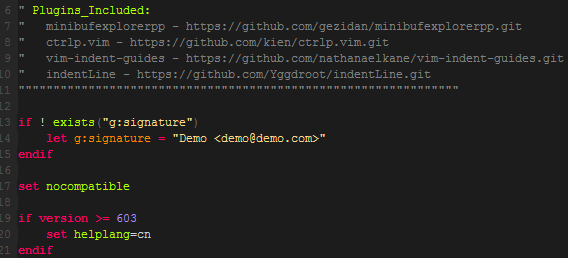VIM配置 vim_config