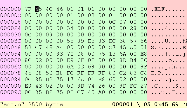二进制/16进制编辑器 bvi