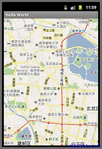 Android引路蜂地图开发示例：第一个地图应用