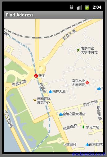 Android引路蜂地图开发示例：地址查询