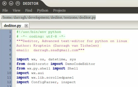 Python代码编辑器 Deditor